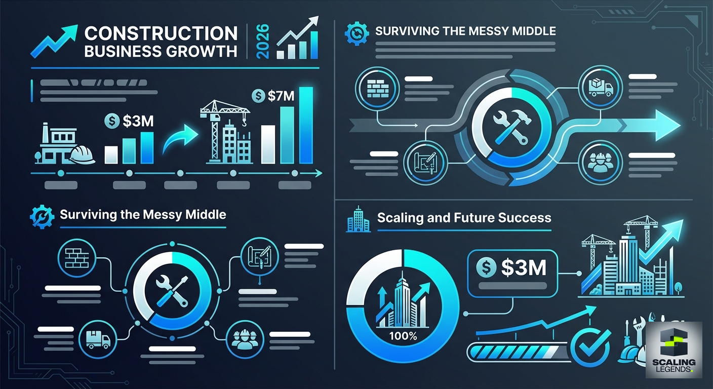 Infographic: Construction Business Growth 2026: Surviving the Messy Middle