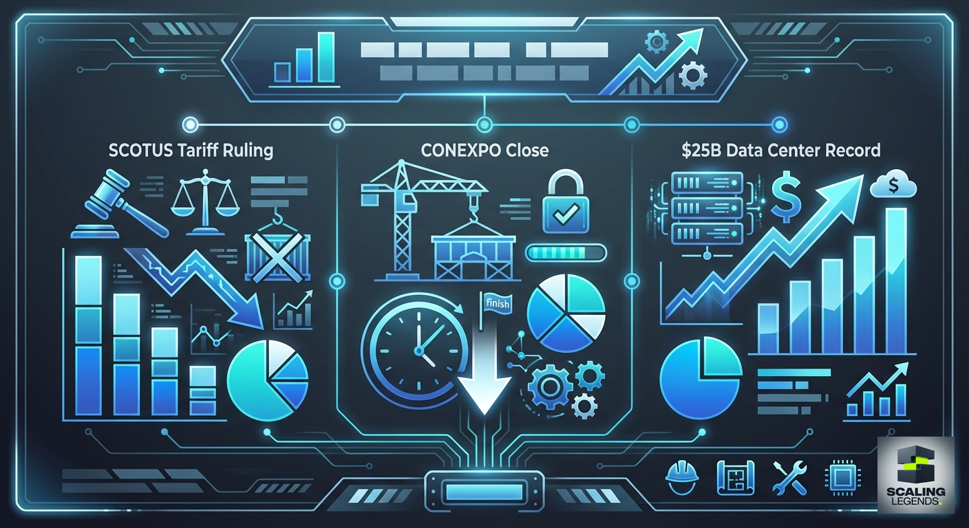 Infographic: Construction Market Report March 7 PM: SCOTUS Tariff Ruling, CONEXPO Close, $25B Data Center Record