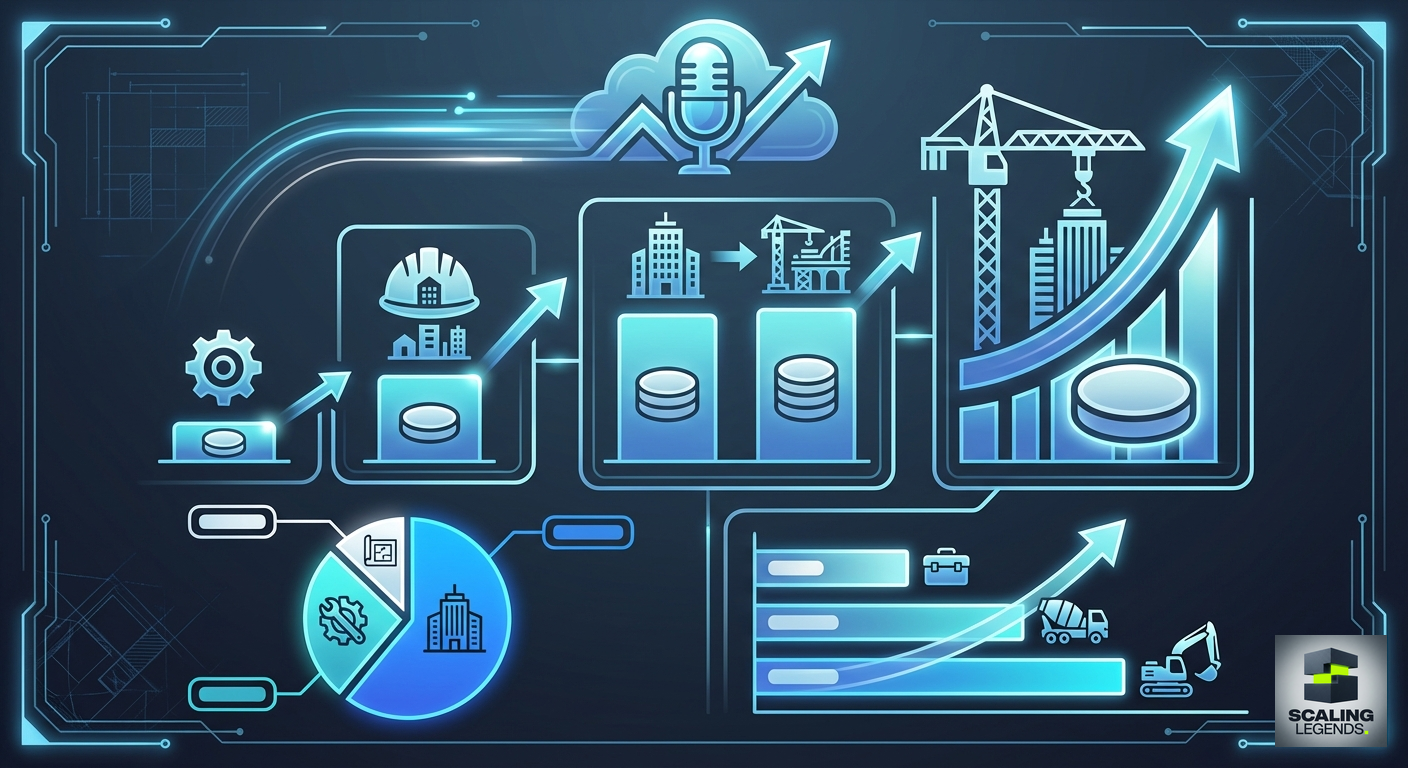 Infographic: Scaling Legends Podcast: Construction Business Growth Stories and Intelligence